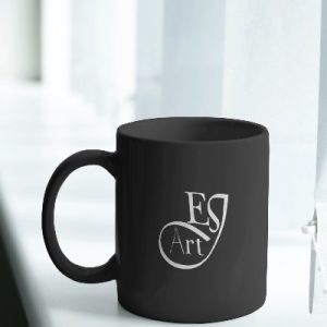 mug merchandise mockup on a windowsill with natural light